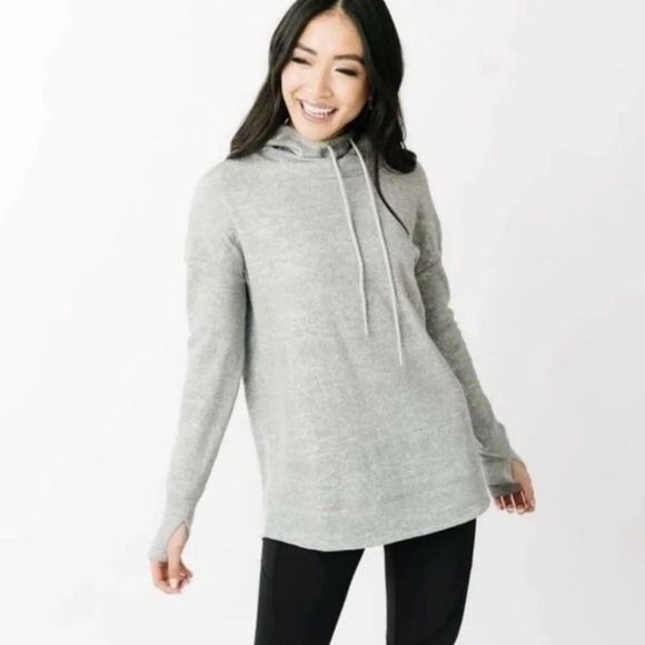ZYIA Tops - Zyia | Active Textured Hoodie Sweatshirt